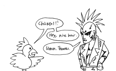 Chicken vs. Punk Rocker