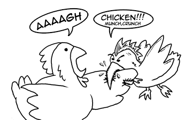 Chicken vs. Cannibal