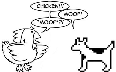 Chicken vs. Dogcow