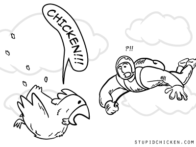 Chicken vs. Skydiver